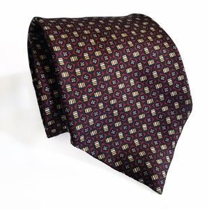 Christian Dior Monsieur Mens Silk Geometric Tie